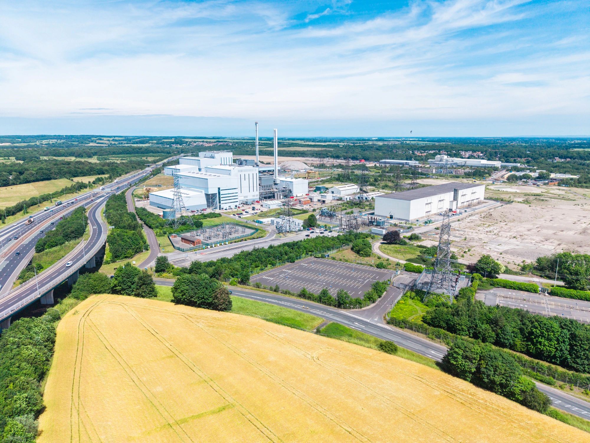 Industrial production setting representing modern milling capability